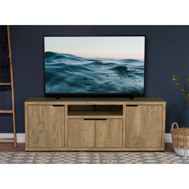 Glarus Rustic Finish TV Stand