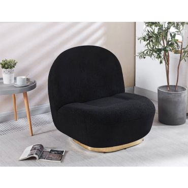 Golati Black Swivel Accent Chair