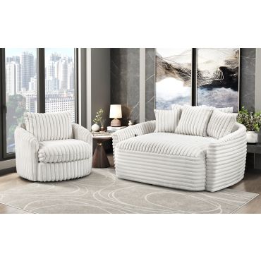 Graham Ivory Chaise Cuddler Set