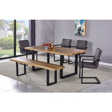 Grover Transitional Style Dining Table