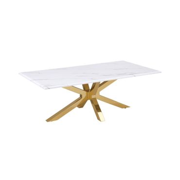 Guerrero Faux Marble Top Coffee Table