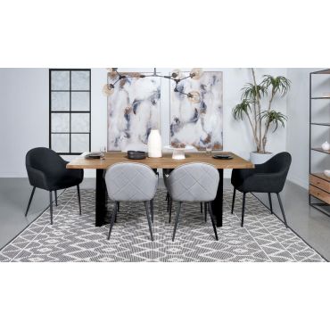 Halton Live Edge Dining Table With Chairs