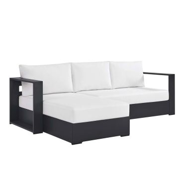 Havana Outdoor Sectional White And Black