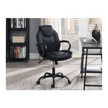 Hazel Black Leather Gaming Chair