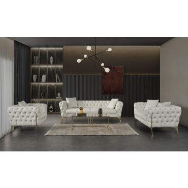 Herbert Modern Chesterfield Sofa Set