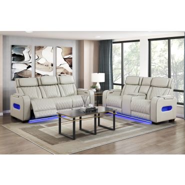 Imogen Taupe Power Recliner Sofa