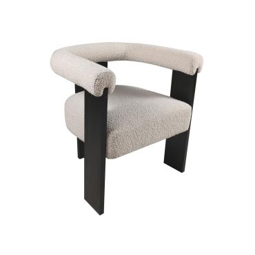 Jordana Cream Boucle Accent Chair