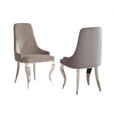 Kademore Grey Velvet Dining Chairs