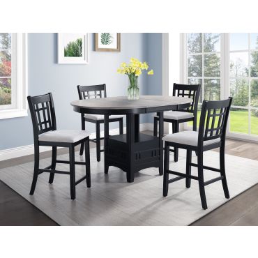 Keukenhof 5-Piece Counter Height Table Set