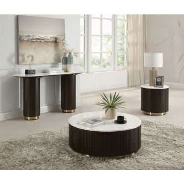 Liguria Marble Top Coffee Table Set