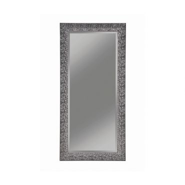 Lilu Floor Mirror With Black Mosaic Frame