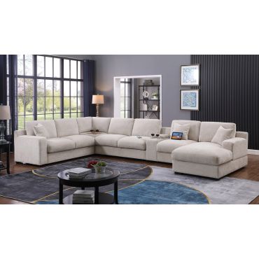 Limo Modular Sectional Beige Chenille