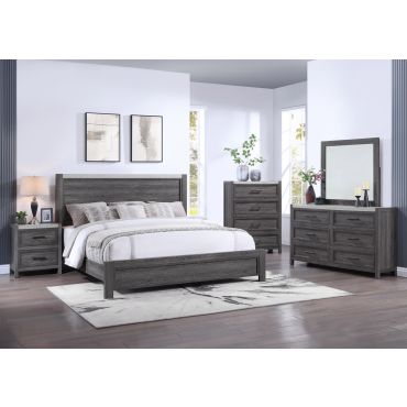 Loudon Bedroom Set Rustic Grey Finish