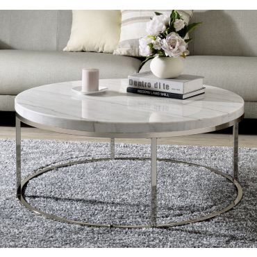 Lyon Marble Top Round Coffee Table