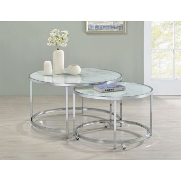 Macaulay 2-Piece Round Nesting Table