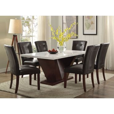 Majela Modern Marble Top Dining Table Set