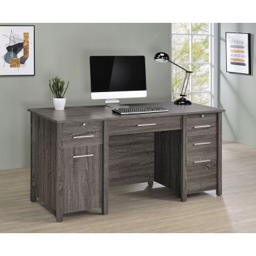 Makayla Rustic Grey Lift Top Desk