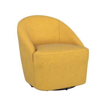 Maria Yellow Swivel Accent Chair