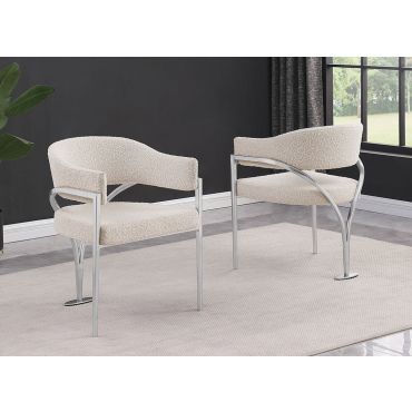 Marlee Cream Boucle Dining Chairs