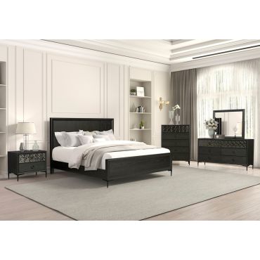 Midtown Modern Bedroom Espresso Finish