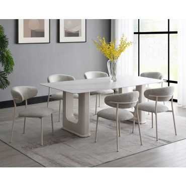 Midvale Ceramic Top Dining Table Set