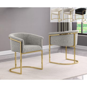 Modbury Boucle Gold Dining Chairs