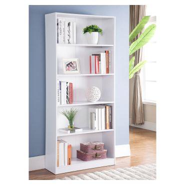 Mora White Oak Finish Bookcase