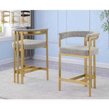 Morden Gold Counter Height Chairs