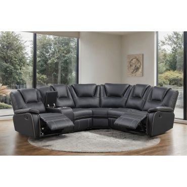 Morton Recliner Sectional With Console