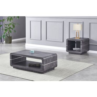 Nella Rustic Gray Coffee Table