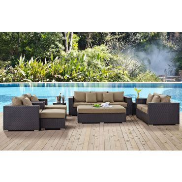 Newland 9-Piece Modern Outdoor Sofa Set