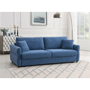 Nole Oversized Sofa Sleeper Blue Fabric