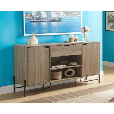 Norgos Rustic Taupe Finish Sideboard