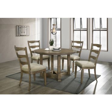 Norman 5-Piece Round Dining Table Set