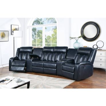 Osmond Navy Power Theater Recliner Set