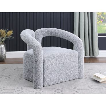 Pagero Accent Chair Grey Boucle