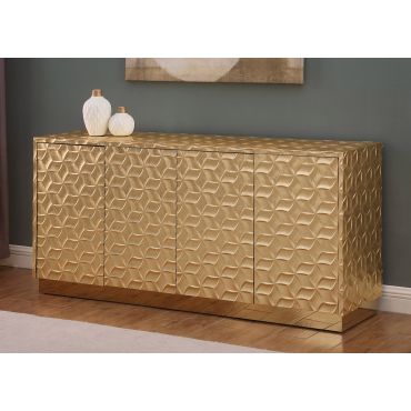 Perret Gold Finish Sideboard