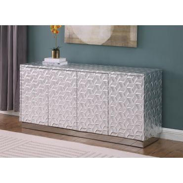 Perret Silver Finish Sideboard