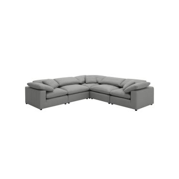 Quenti Grey Boucle Modular Sectional