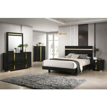 Raynold Black Bedroom Set