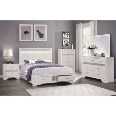 Danielle White Finish Bedroom Collection