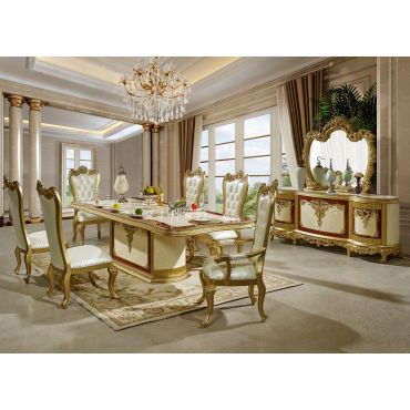 Reginald Luxury Dining Table Set 7-Pieces