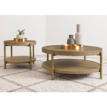 Ridge Round Coffee Table Set