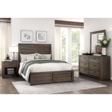 Rosewood Industrial Style Bedroom Set