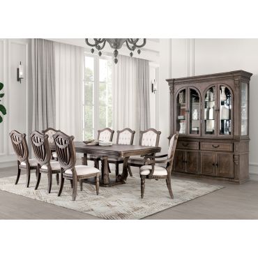 Savion Traditional Style Dining Table Set