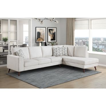 Strozza Silver Cloud Chenille Sectional