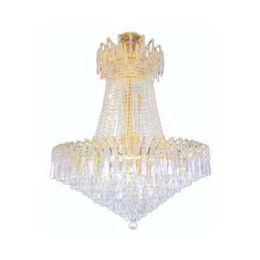 Sunshine Crystal Chandelier Gold Finish