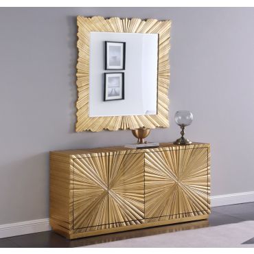 Sunshine Gold Finish Sideboard