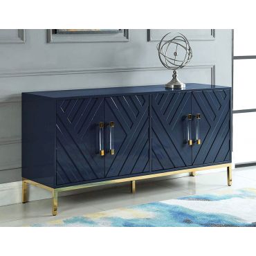 Tanya Navy Blue Lacquer Server