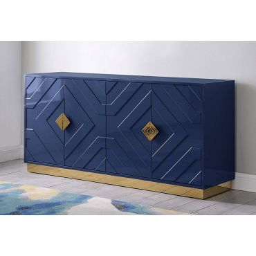 Tyrell Navy Blue Lacquer Sideboard